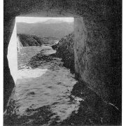 flow of water from the San Diego Aqueduct at the south portal of San Vicente Tunnel into the San Vicente Reservoir, November 26, 1947. Photo: SDCWA Archives