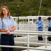 The California Water Environment Association of San Diego recognized Vallecitos Water District wastewater treatment plant supervisor Dawn McDougle as its 2018 Supervisor of the Year. Photo: Courtesy VWD