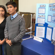 Alfred and Audrey Vargas, a brother and sister team from Sweetwater High School, won top honors from the Water Authority for water-related projects at the regional Science and Engineering Fair. Their work is designed to provide low-cost fresh water to people in developing countries. Photo: SDCWA