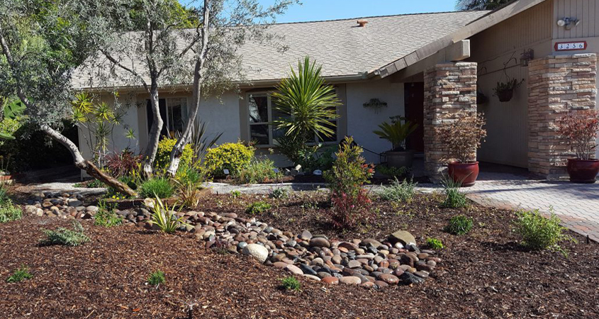 How much mulch do you need? First, decide how it will be used in your sustainable landscaping. Photo: Water Authority Different types of mulch