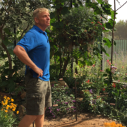 Paul Redeker surveys displays at The Water Conservation Garden, located on the campus of Cuyamaca College. Photo: David Ogul, Water Authority