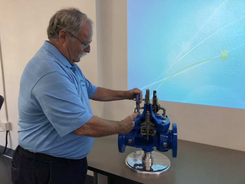 Don Ogul in the new water quality analysis laboratory at the Center for Water Studies at Cuyamaca College, which opened last week. Photo: David Ogul, Water Authority.