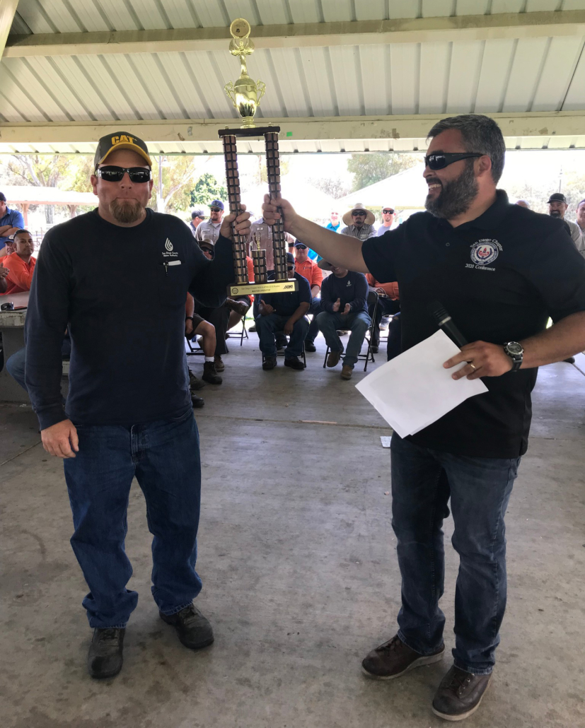 Bobby Bond Jr. of the San Diego County Water Authority wins the title of "Master Operator" at the MSA San Diego/APWA 2018 Skills Competition. Photo: Courtesy MSA San DIego