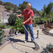 Homeowner Jeff Moore's back yard zen garden featuring his landscape work fit beautifully into his area's climate zone. Photo: Water Authority climate zone