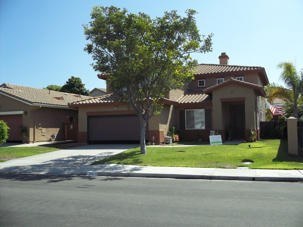 Example of a Landscape Transformation Program participant's yard prior to its sustainable makeover. Photo: Water Authority