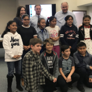 Contest winners honored at December board meeting: Top row: public affairs officer Noelle Denke, general manager Jack Bebee, board president Al Gebhart. Middle row: Mariana Jimenez, Stephania Miranda, Lexie Graves, Magdaleny Caralampio, America Perez Martinez, Maria Ordonez Rodriguez, Jordyn Jones. Last row: Hudson Quinn, Connor Siegler, Gabriel Velasco, Antonio Jesus. Photo: Fallbrook PUD