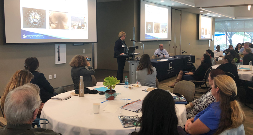 Sandy Kerl, deputy general manager of the San Diego County Water Authority, was a featured speaker at the Women In Water symposium at Cuyamaca College.