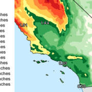 As a result of the atmospheric river weather phenomenon, California has experienced higher than average rainfall in water year 2019. Graphic: National Weather Service