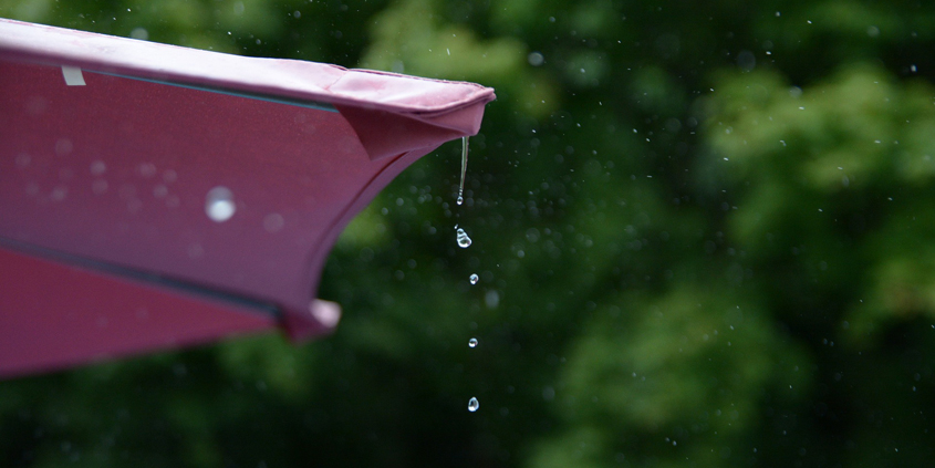 To properly capture water flow from rainfall, you need to assess where it naturally flows first. Photo: Tae Wook, Creative Commons License