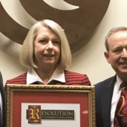 (L to R) State Senator Brian W. Jones, Water Authority General Manager Maureen Stapleton, and Water Authority Board Chair Jim Madaffer