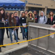 Prospective students tour the Cuyamaca College Water and Wastewater Technology lab facilities during a recent open house. Photo: Water Authority