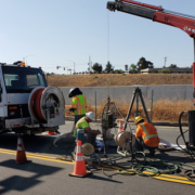 Trenchless technology allows the Vallecitor Water District to effect repairs without digging up streets. Photo: Vallecitos Water District