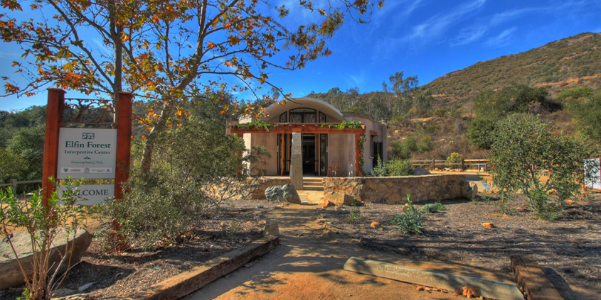 The newly opened Elfin Forest Recreational Reserve Interpretive Center was constructed as a centerpiece of environmental education through a cooperative effort. Photo: Olivenhain Municipal Water District