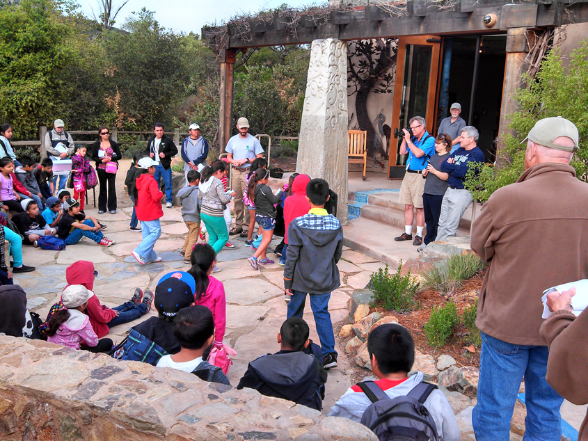 Visitors explore the Interpretive Center on its opening day June 1. Photo: Olivenhain Municipal Water District