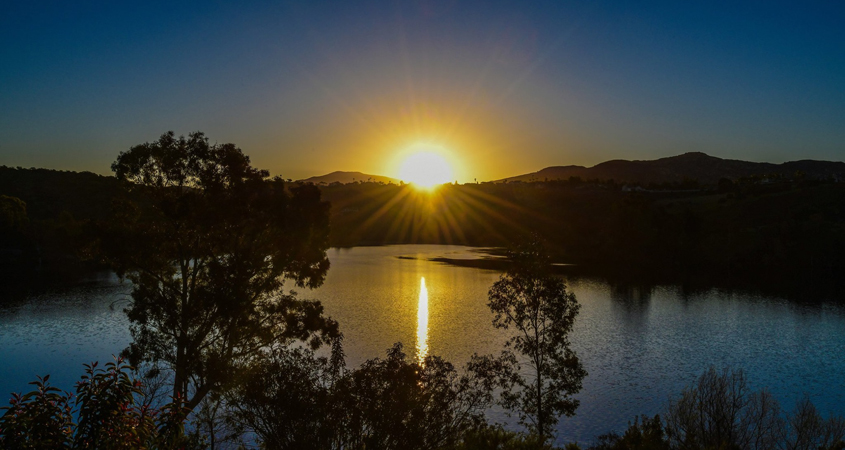 Helix Photo Contest, Adult Category 1st Place (Adult): Randy Siegel, "Sunrise Over Lake Jennings"