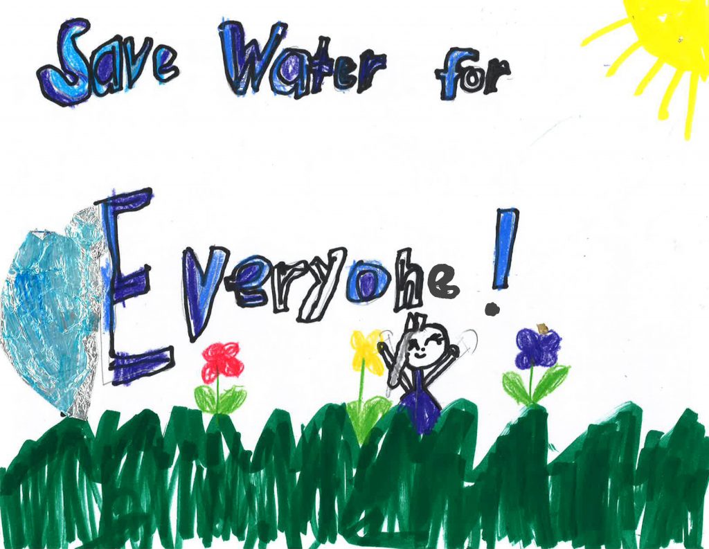 Amerie Constantino, Grade 1, Wolf Canyon Elementary School (second place; K-3). Photo: Otay Water District