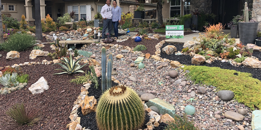 The Nieves family's landscape makeover project won the Sweetwater Authority's contest in 2019. Photo: Sweetwater Authority 2020 landscape makeover
