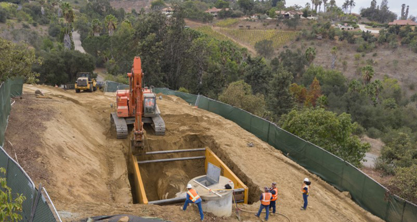 Pipeline relining is an efficient technique that extends the lifespan of pipes while minimizing costs and impacts to nearby communities. Photo: Water Authority