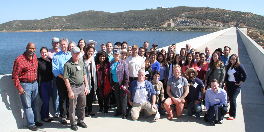 The Fall 2015 Citizens Water Academy tours the Olivenhain Reservoir. Photo: Water Authority Citizens Water Academy Applications