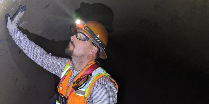 Water Authority staff inspect leak in Pipeline 4