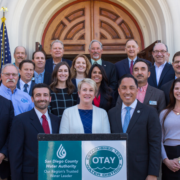 tate legislators, water industry leaders, veteran advocates and business and community organizations gathered at the Veterans Museum in Balboa Park Oct. 16 to celebrate Gov. Gavin Newsom’s signing of AB 1588.