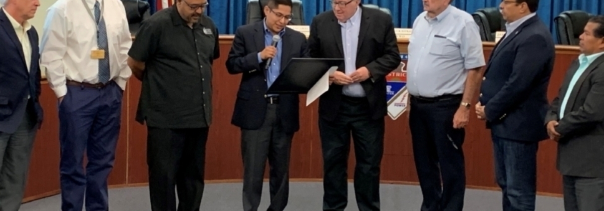 Bruce Wilcox honored by members of the Salton Sea Authority