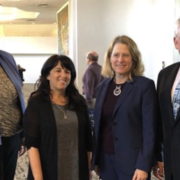 (L to R): Sandy Kerl, San Diego County Water Authority acting general manager; Cynthia Koeler, WaterNow Alliance executive director; Paula Kehoe, San Francisco Public Utilities Commission director of water resources; and California-Nevada Section of AWWA Executive Director Tim Worley. Photo: Water Authority