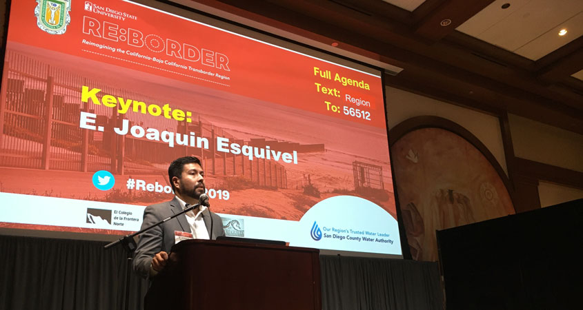 State Water Resources Control Board Chair E. Joaquin Esquivel at RE:BORDER 2019 - WNN