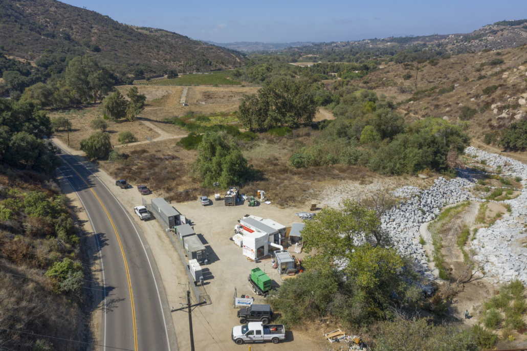 Crews installed a carbon fiber liner to repair a leak in Pipeline 4 in north San Diego County.