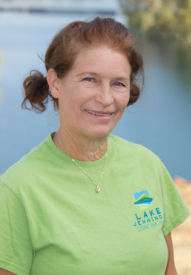 Volunteer Lori Stangel arrived at Lake Jennings five years ago intending to stay six months, but is still a dedicated onsite volunteer host. Photo: Helix Water District