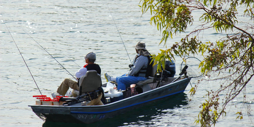 Fall fishing season is in full swing at San Diego County's reservoirs and lakes, including Lake Jennings. Photo: Helix Water District