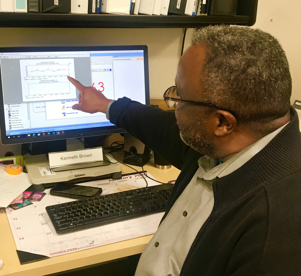 As part of compliance with the new standards, Laboratory Technician Ken Brown was promoted to the lab's Quality Assurance Officer. Photo: City of Escondido