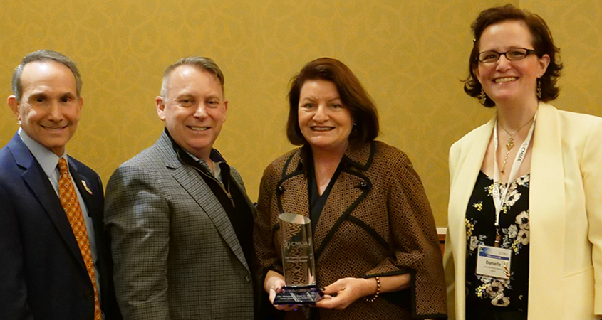 State Sen. Toni Atkins receives CMUA Safe Drinking Water Champion Award January 27, 2020 in Sacramento