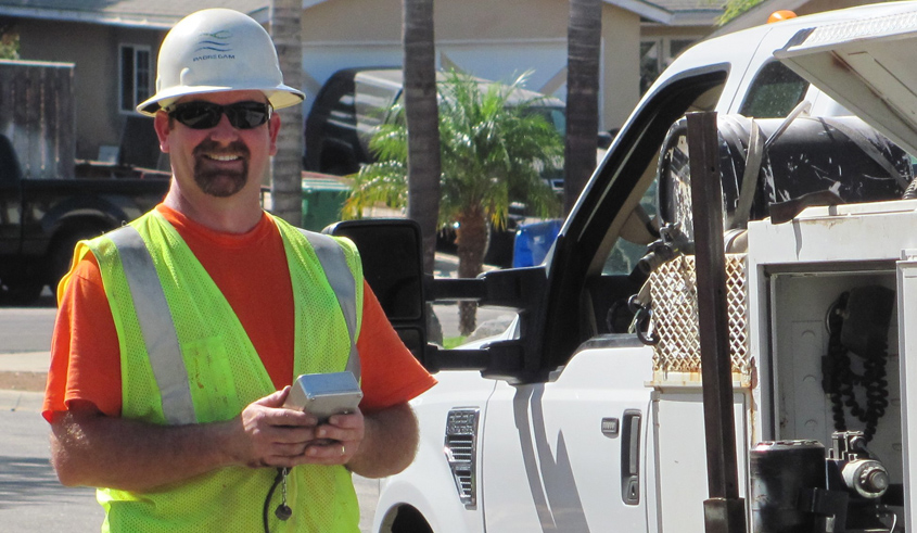 Cliff Wright is one of many dedicated Padre Dam MWD employees continuing to work in the field serving East County residents. Photo: Padre Dam MWD