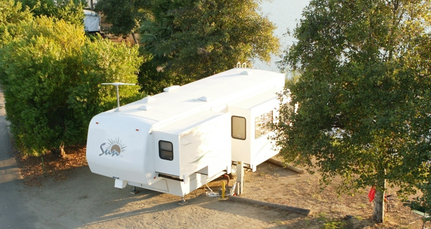 Popular overnight campsites remain open at Santee Lakes, operated by the Padre Dam Municipal Water District. Photo: Padre Dam MWD