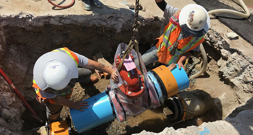 Helix Water District crews remain on the job during the coronavirus pandemic as essential employees being honored during National Public Works Week. Photo: Helix Water District