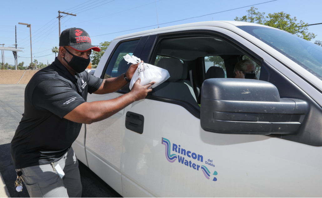 Protective Facemasks Distributed to SoCal Water Agencies by San Diego County Water Authority during COVID-19 pandemic.