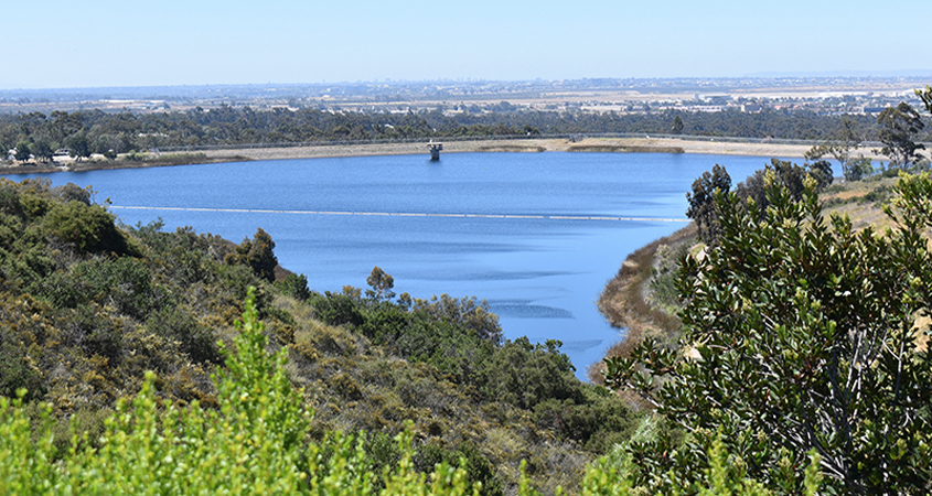 Miramar Reservoir will reopen for public recreation on Friday, May 25. Photo: City of San Diego San Diego Reservoirs reopen