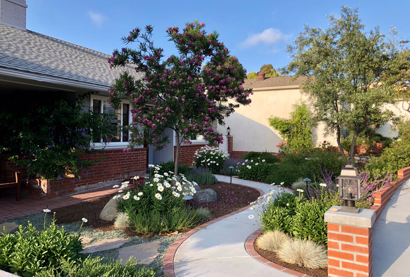 The new landscaping is more welcoming both to people and pollinators. Photo: Helix Water District