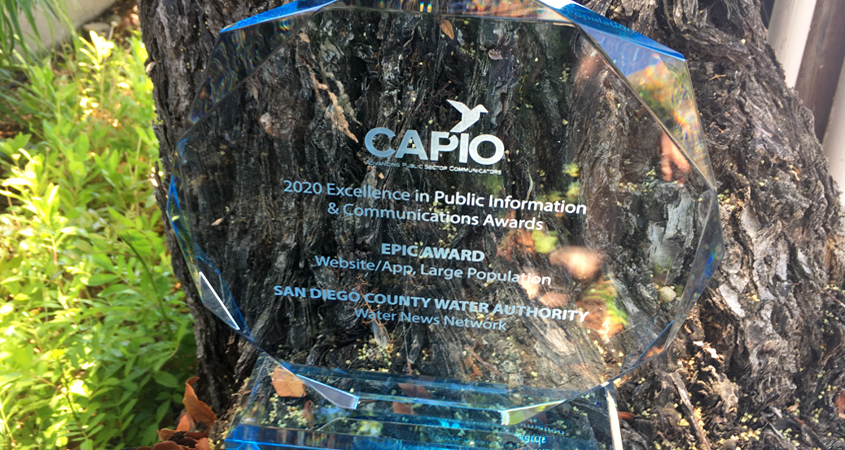 EPIC Award-CAPIO-San Diego County Water Authority-Water News Network