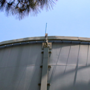 Helix Water District’s Calavo storage tank was ideally positioned to play home to the new repeater. Photo: Helix WD emergency communication