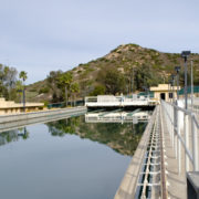 The City of Poway is performing maintenance at Lake Poway, drawing the lake level down temporarily. Photo: City of Poway