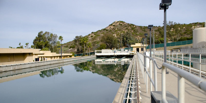The City of Poway is performing maintenance at Lake Poway, drawing the lake level down temporarily. Photo: City of Poway