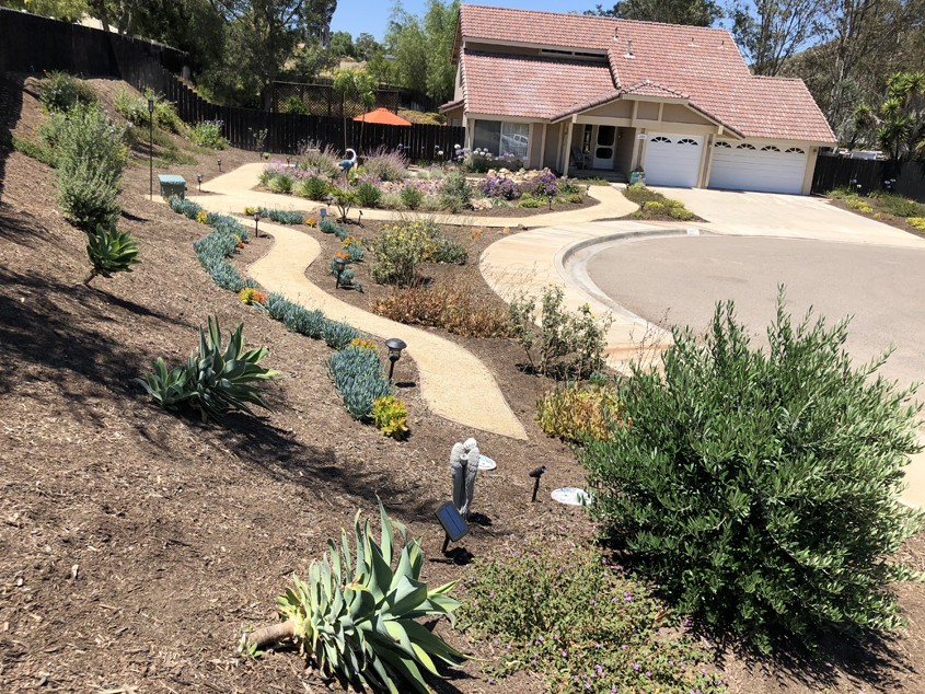 Patricia Wood's winning landscape design after its makeover. Photo: Otay Water District accessible garden