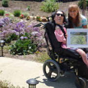 The beautiful, wheelchair accessible garden inspired by Patricia Wood's daughter Kimberly is the 2020 Otay Water District Landscape Contest winner. Photo: Otay Water District