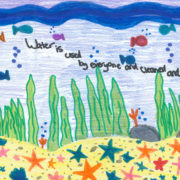 Emily Castiglione's winning poster She is an eighth grade student at Joan MacQueen Middle School in Alpine. Photo: Padre Dam MWD Water Is Life