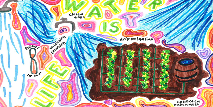 First place, High Schools: Sofia Perez Valles, 12th Grade, Olympian High School. Photo: Otay WD poster contest
