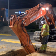 The El Camino Real infrastructure improvement project has reached its midway point and will be complete in Spring 2021. Photo: Olivenhain Municipal Water District