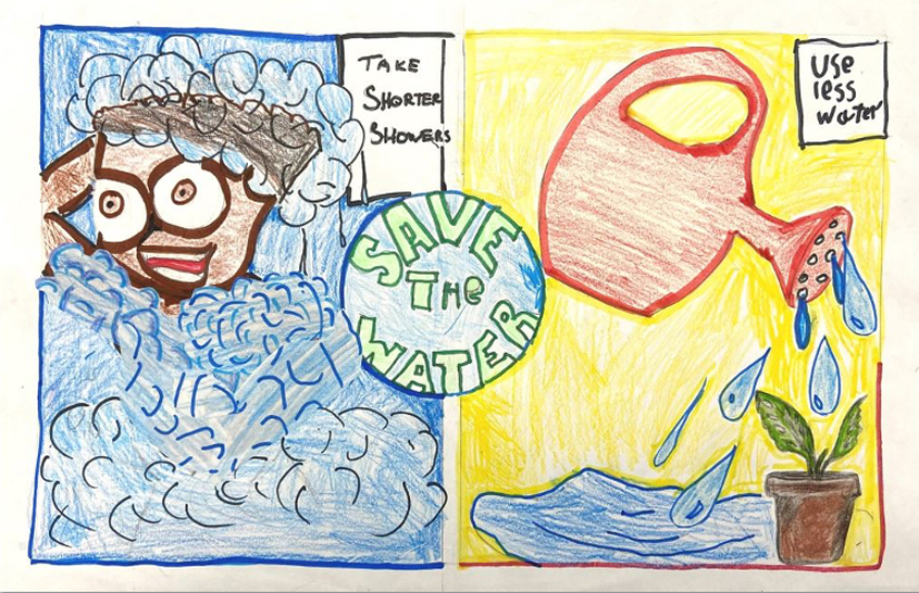 Second Place – Marvin Sears III, La Mesa Dale Elementary, Grade 3. Photo: Helix Water District