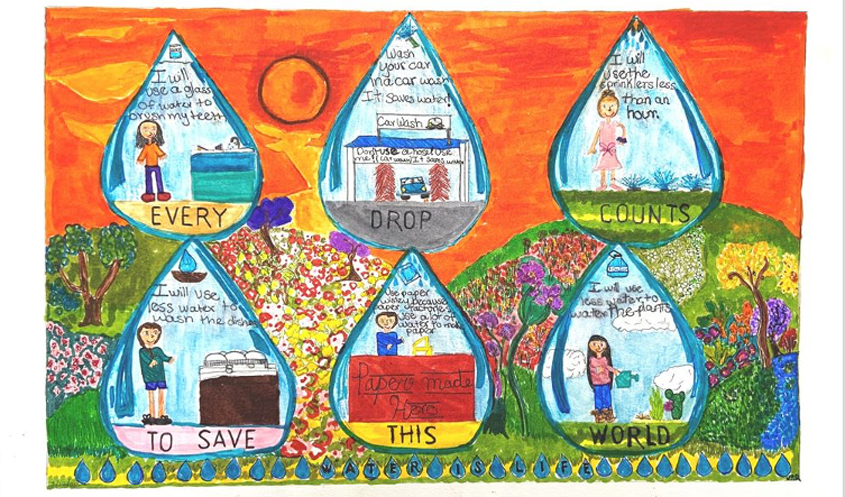 Honorable Mention – Valeria Ramirez-Quiroz, St. John of the Cross, Grade 5. Photo: Helix Water DIstrict